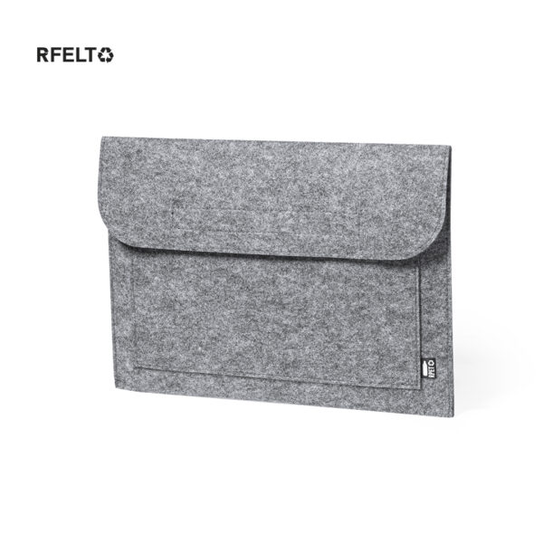 Laptop-sleeve med logo — Genanvendt RPET-filt