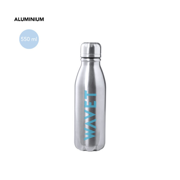 Drikkeflaske med logo — Letvægts aluminium 550 ml