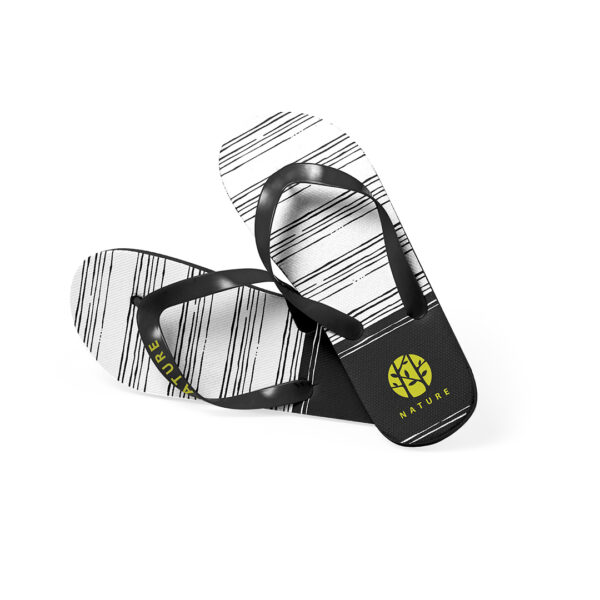 Klipklapper med logo — Tofarvet design i EVA og PVC