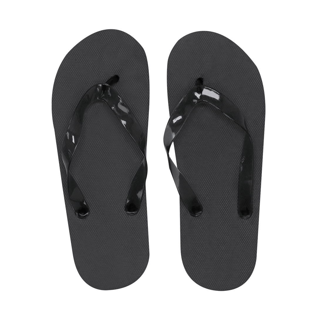 Klipklapper med logo — EVA-sål og PVC-remme
