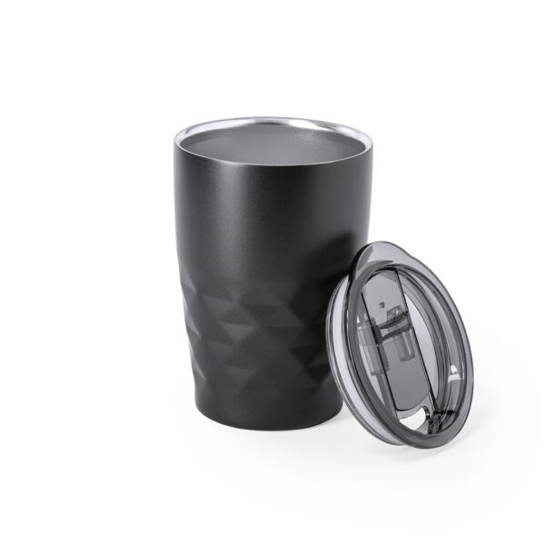Termokrus med logo — Rustfrit stål, 350 ml, mat